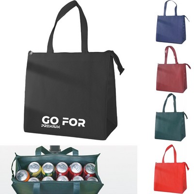 Reusable Non Woven Zippered Tote Bag