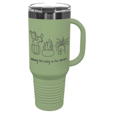 Polar Camel 40 oz. ION Plated Travel Mug w/Straw