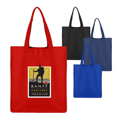 6 Oz. Cotton Sheeting Large Tote Bag with Gusset