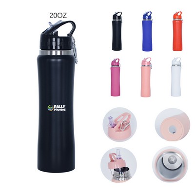 20oz Portable Stainless Steel Insulated Water Bottle