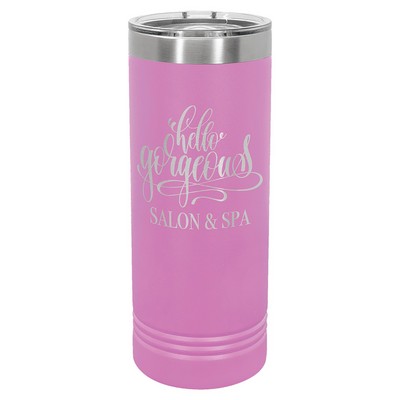 Polar Camel 22 oz. Light Purple Skinny Tumbler with Slider Lid