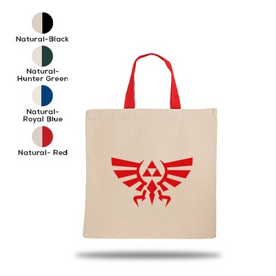 Tote Bag With Contrasting Web Handles